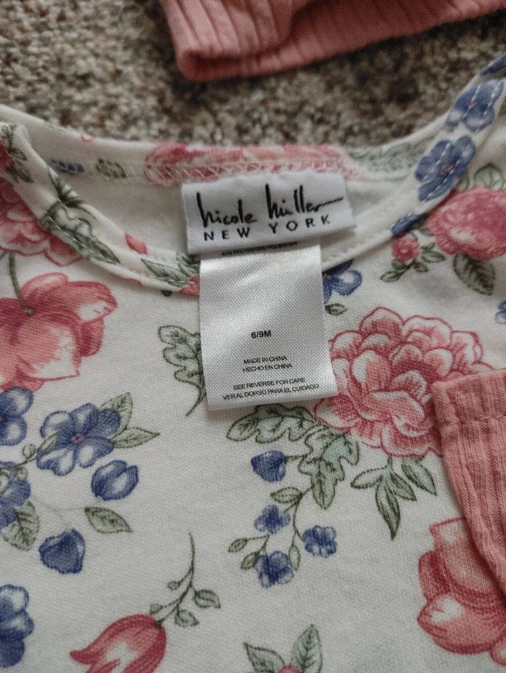 6/9M Nicole Miller Floral Baby Girl Outfit Set